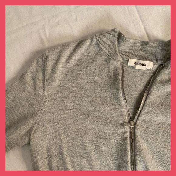 GARAGE bomber cut sweater - Picture 1 of 2